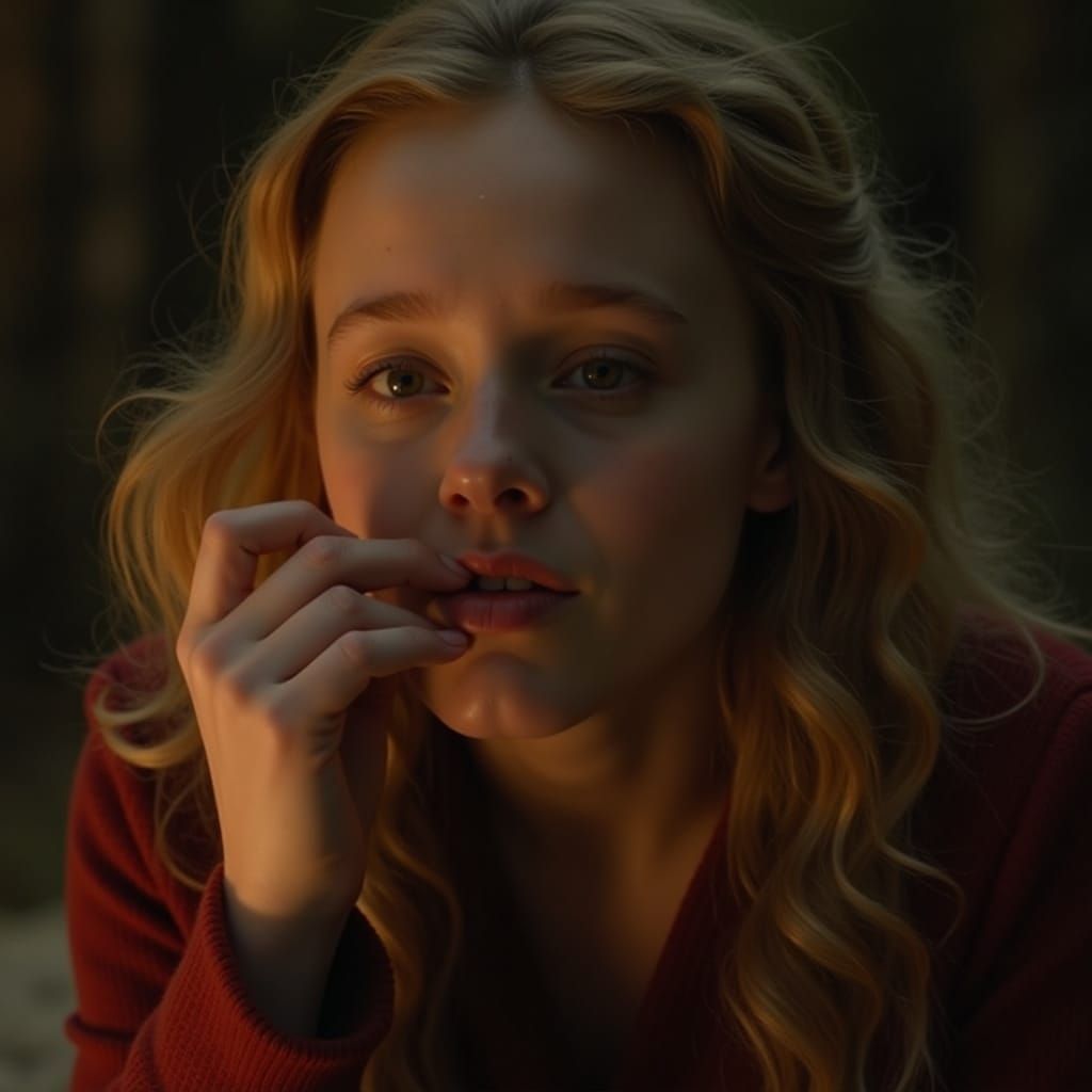 Emma Watson in Surreal, Dreamlike Scene with Luna Lovegood