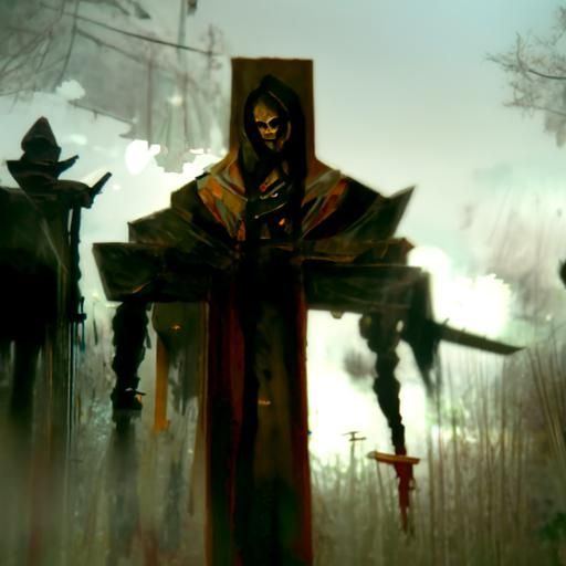 Sinister Crossroads Art: Greg Rutkowski Style