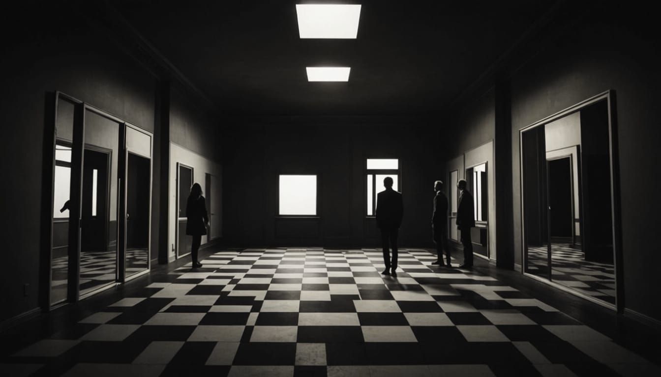 Surreal Room with Shadow Faces and Impossible Geometry