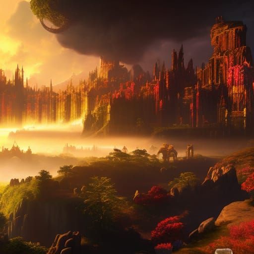 Fantastical Weekend: Detailed Matte Painting in Deep Color