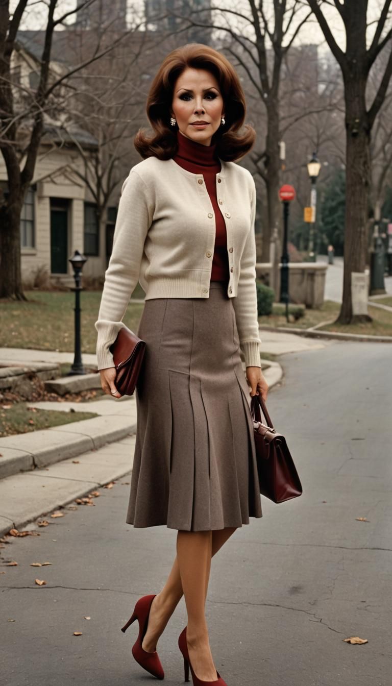 Angry Young Woman in High Heels, Photorealistic Full Color