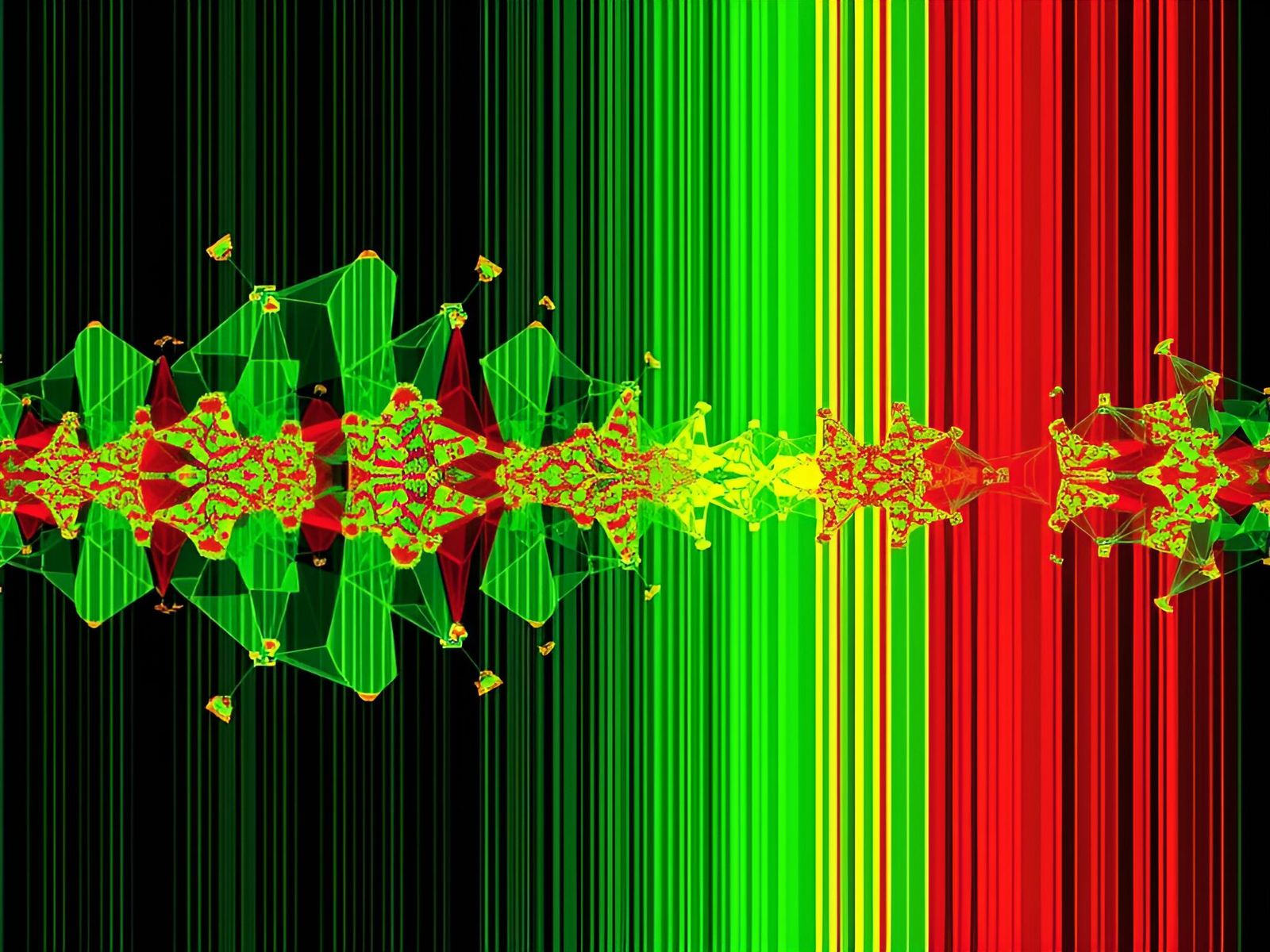 Evolving Coherent Patterns: AI Visual Interference