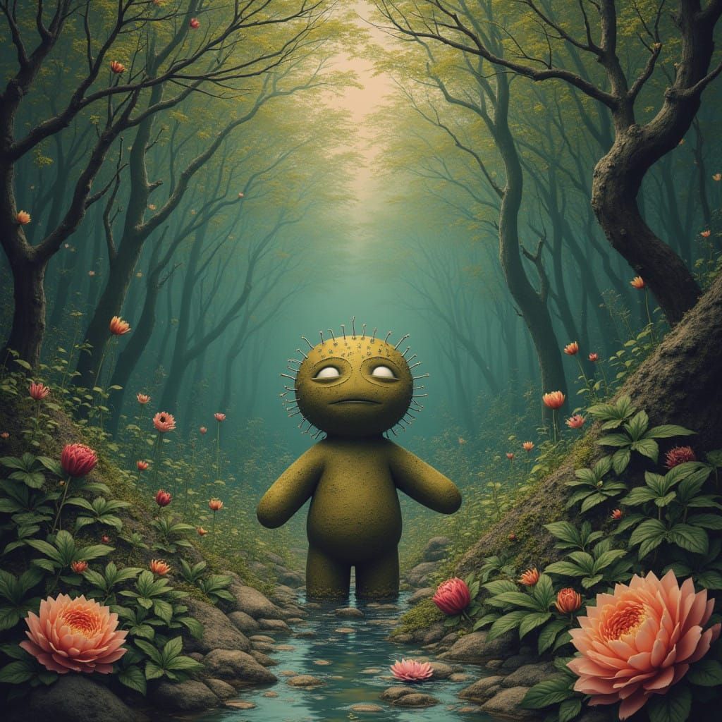 A Rose Crowned with Thorns, a Reflection of Humanity