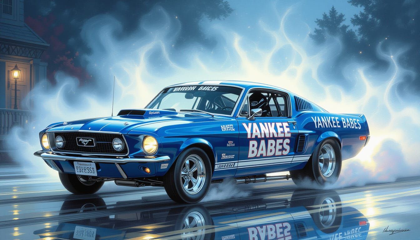 1968 Ford Devil Funny Car in Ethereal Mist