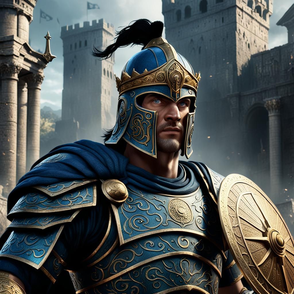 Percy Jackson, Demigod King in Detailed Matte Painting