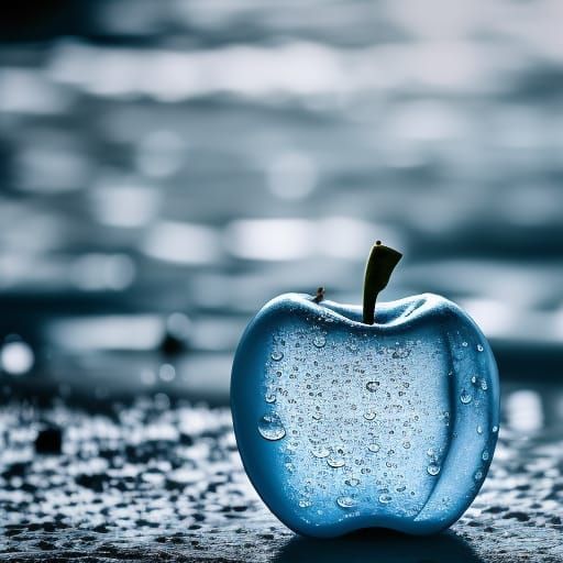 Translucent Water Apple by River: Professional Photography