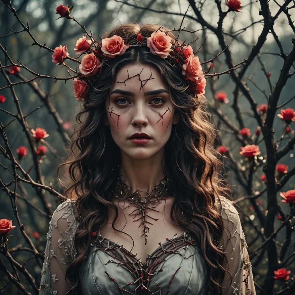 Goddess of Rose Thorns: Cinematic Film Portrait