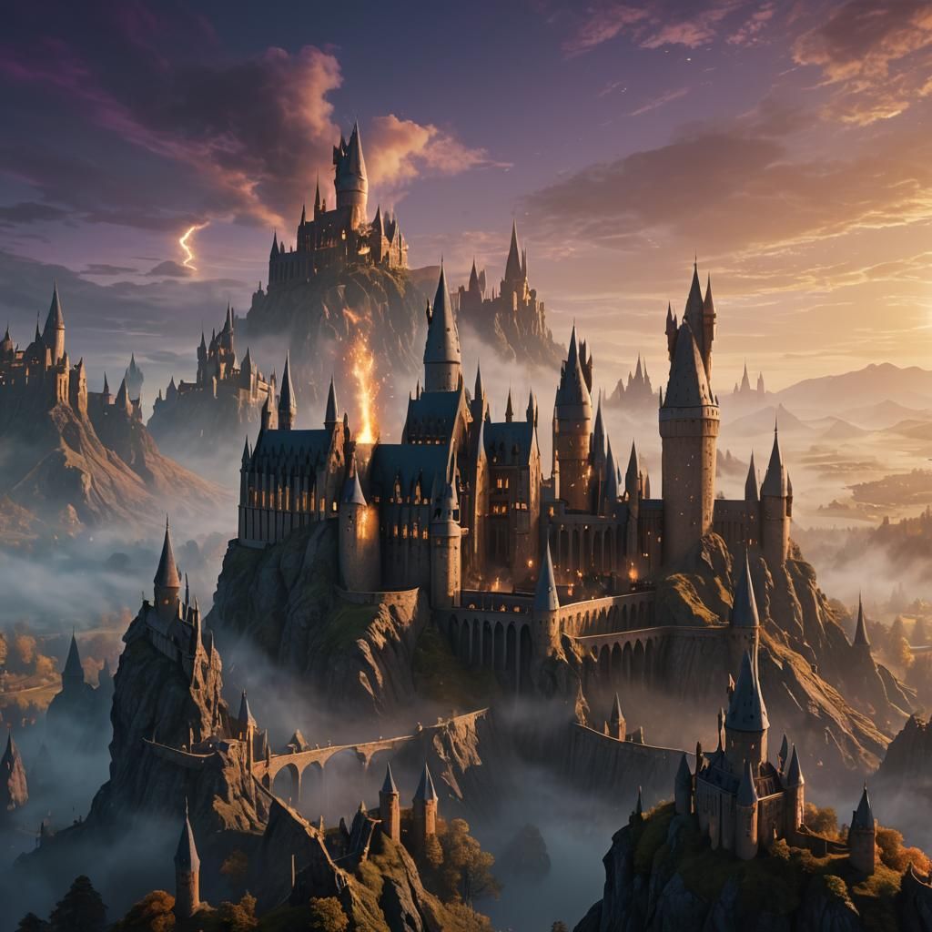 Harry Potter's Magic: A Surreal Matte Painting