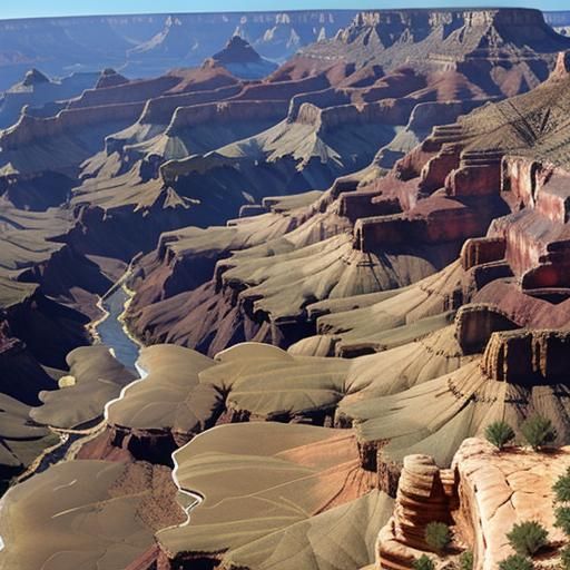 AI Interpretation of the Grand Canyon