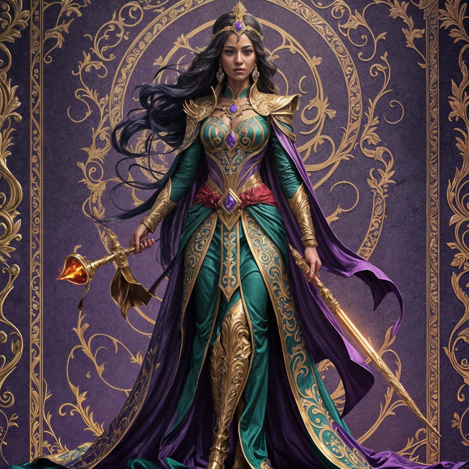 Jasmine as Villain in Fantasy Concept Art