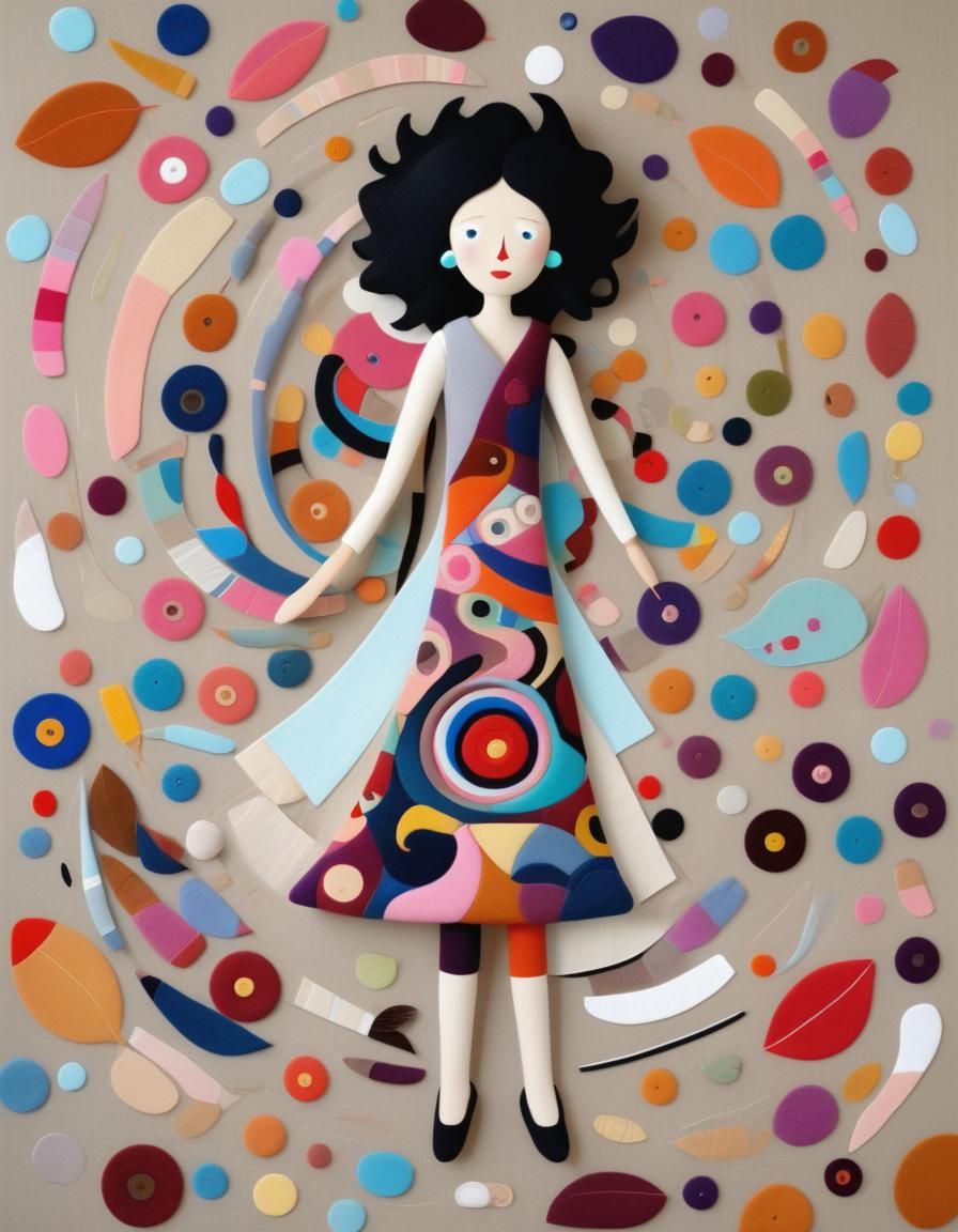 Colorful 3D MRI Scan in Contemporary Acrylic Style