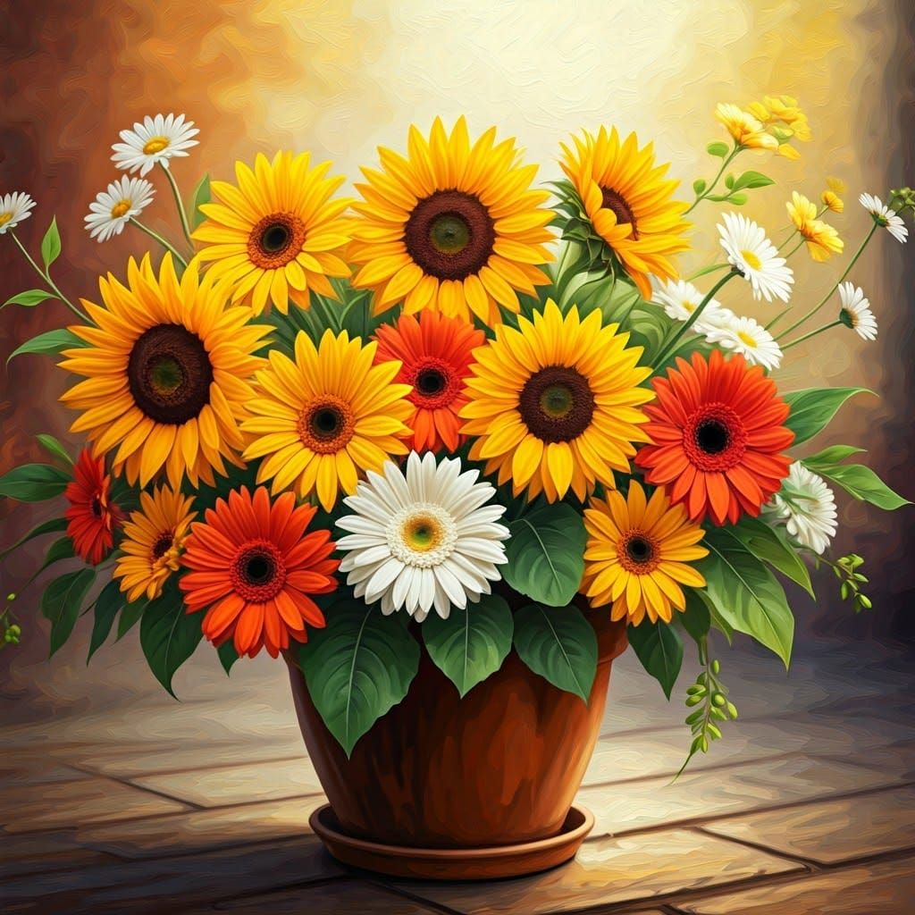 Impressionist Planter Blooms in Vibrant Colors