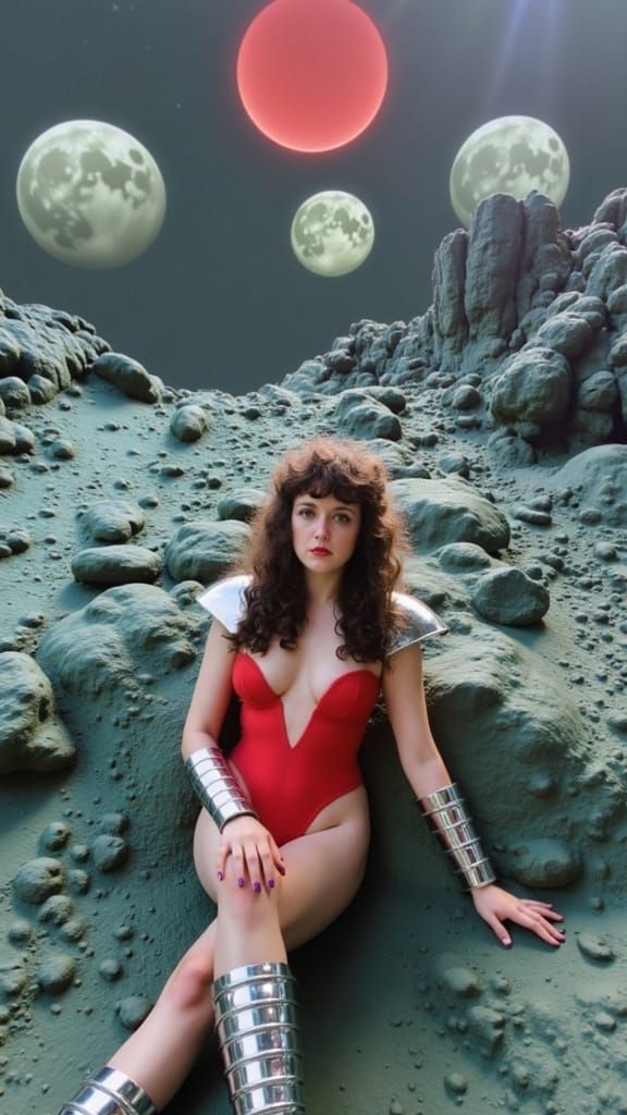 Sci-Fi Anime Action Hero on Alien Planet