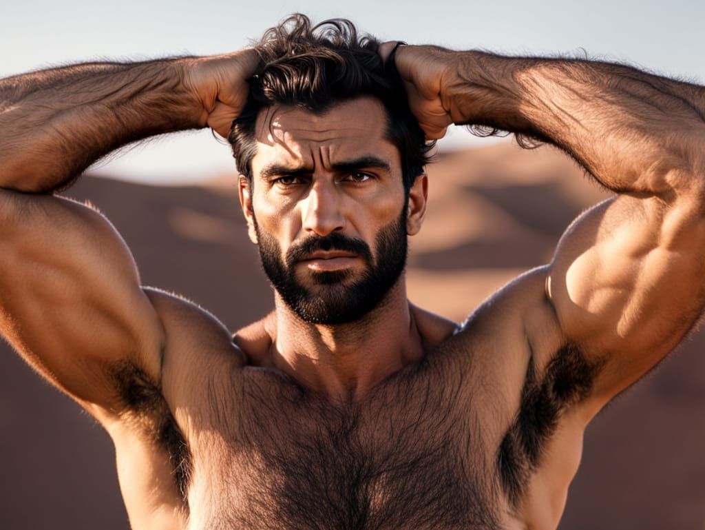 Sensual Desert Warrior Exposed