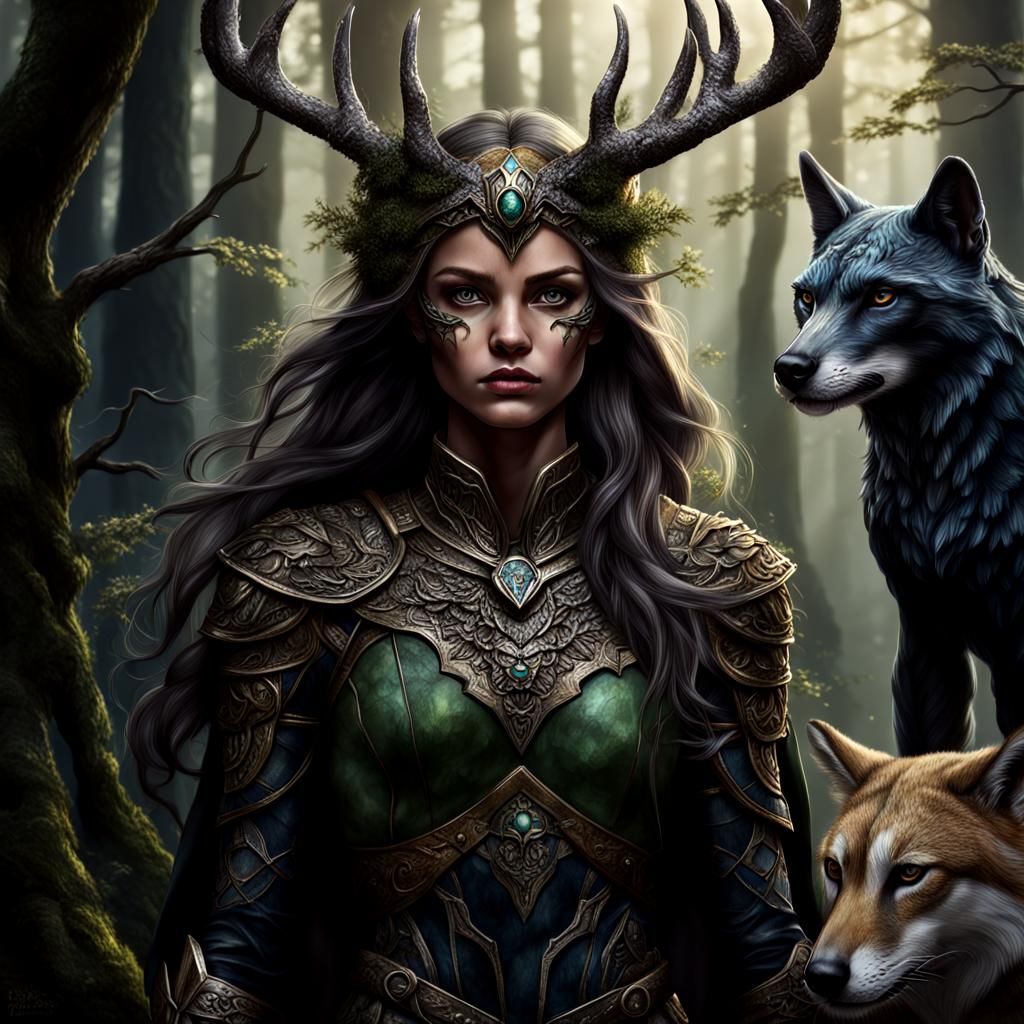 Dark guardian of the forest