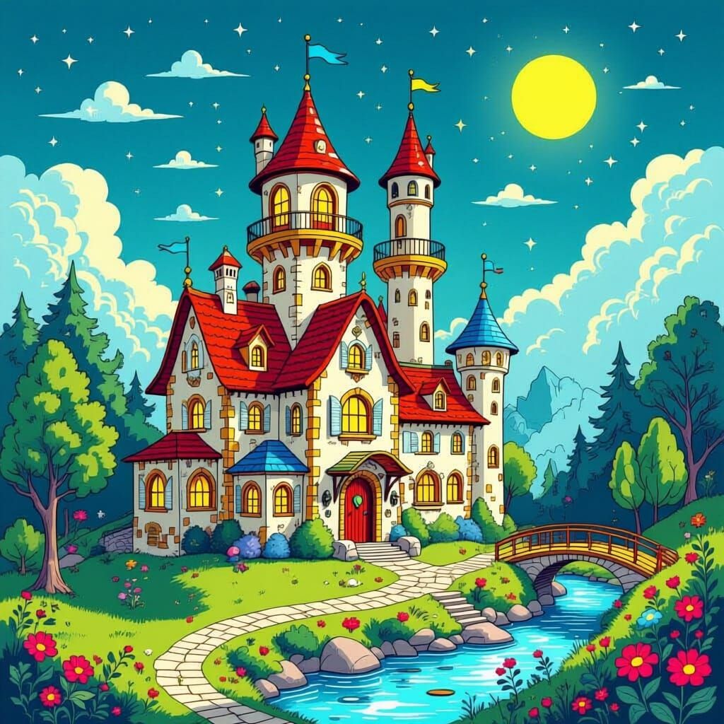 Whimsical Micronation with Fantastical Architecture