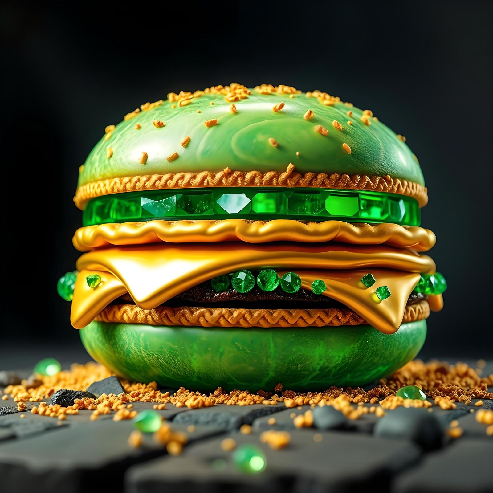 an amazing emerald and gold BIGMAC
