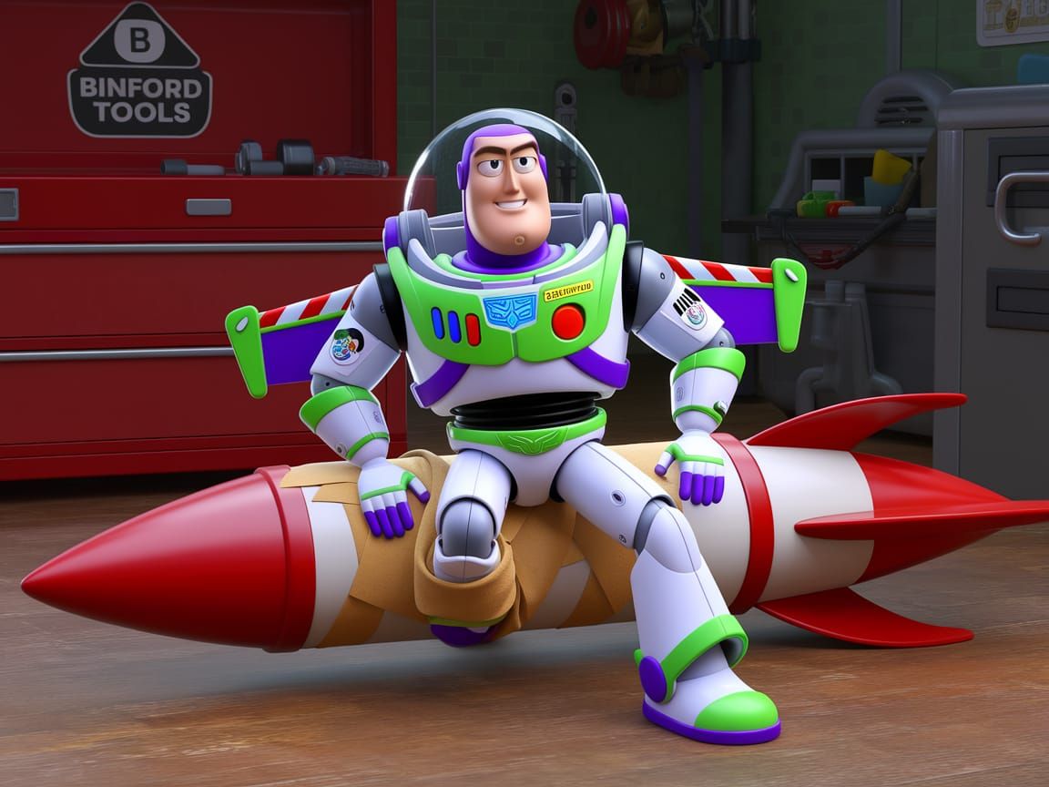 Buzz Lightyear in Sid's Tool Time Chaos
