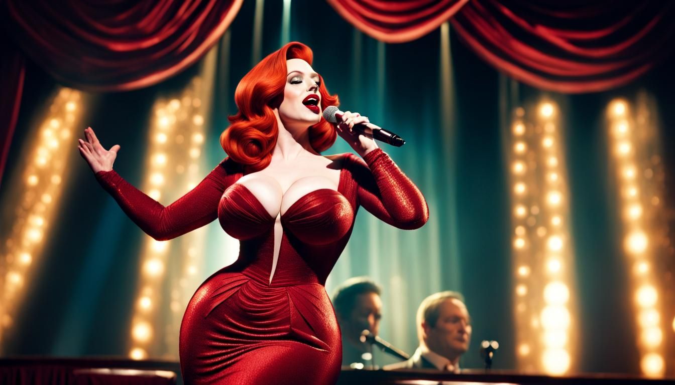 Jessica Rabbit performing a show-stopper.