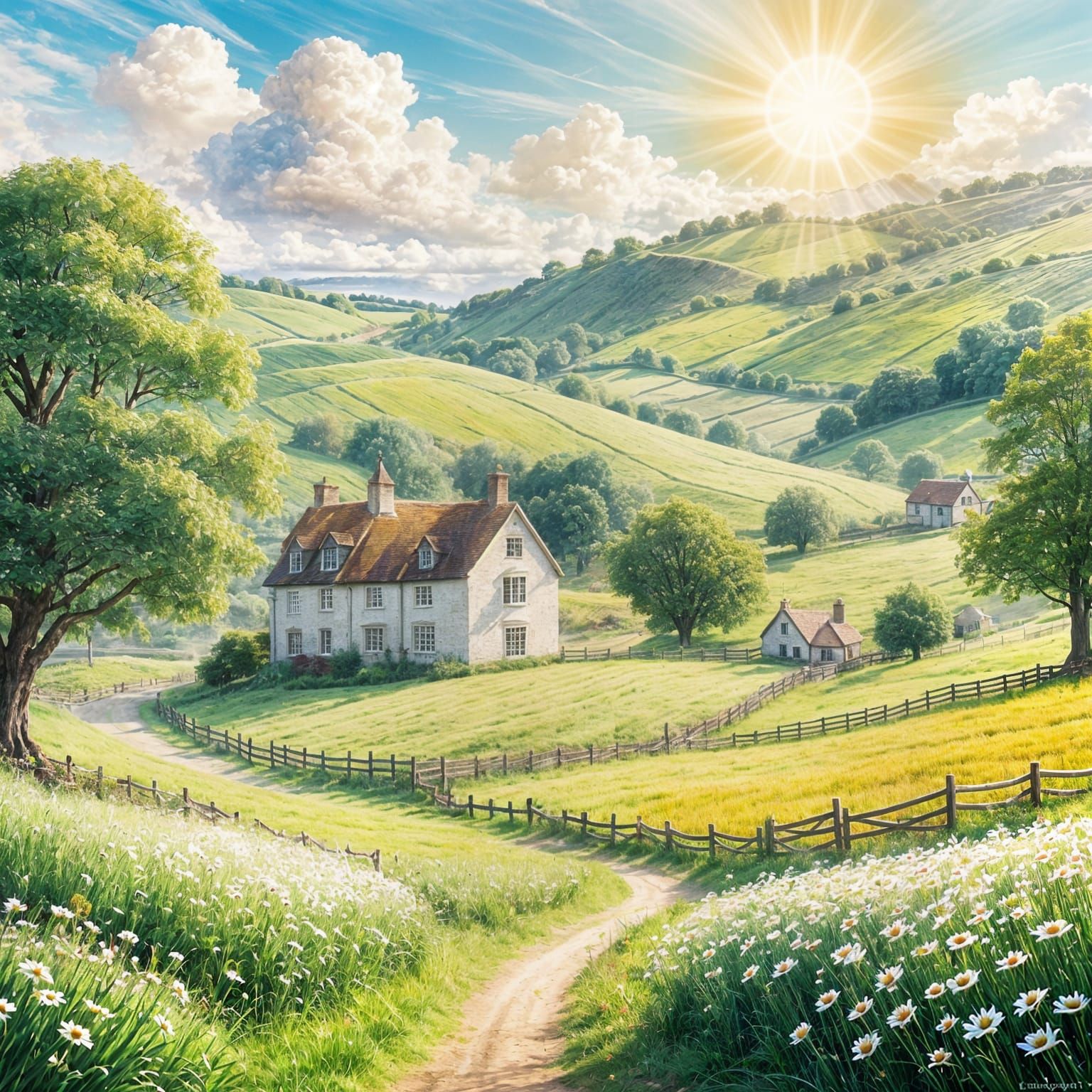 Fantasy London Farm in Divine Sunshine