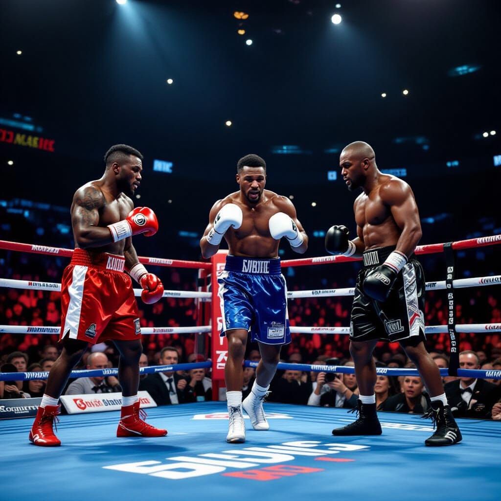 Boxing Event: Capturing the Ring's Intense Atmosphere