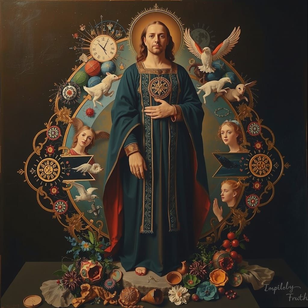 Allegory of Beauty and Truth in Masterpiece Painting