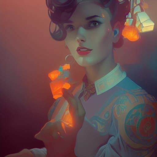 1950s Concept Art in Dynamic Lighting