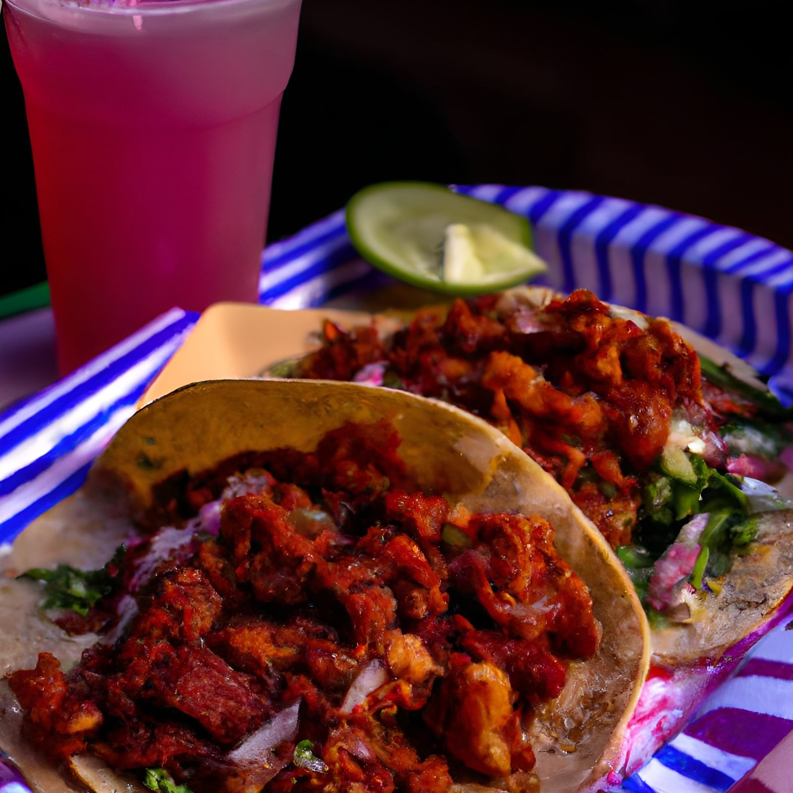 Authentic Tacos al Pastor and Jamaica in Mexico City