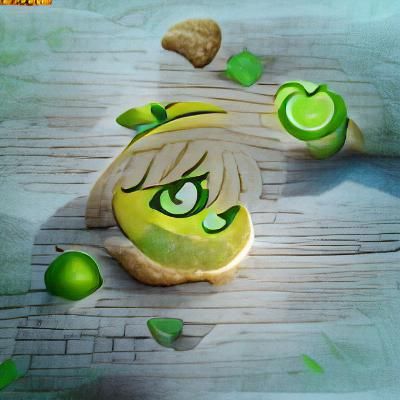 Lime Cookie from Cookie Run: Vibrant Digital Art