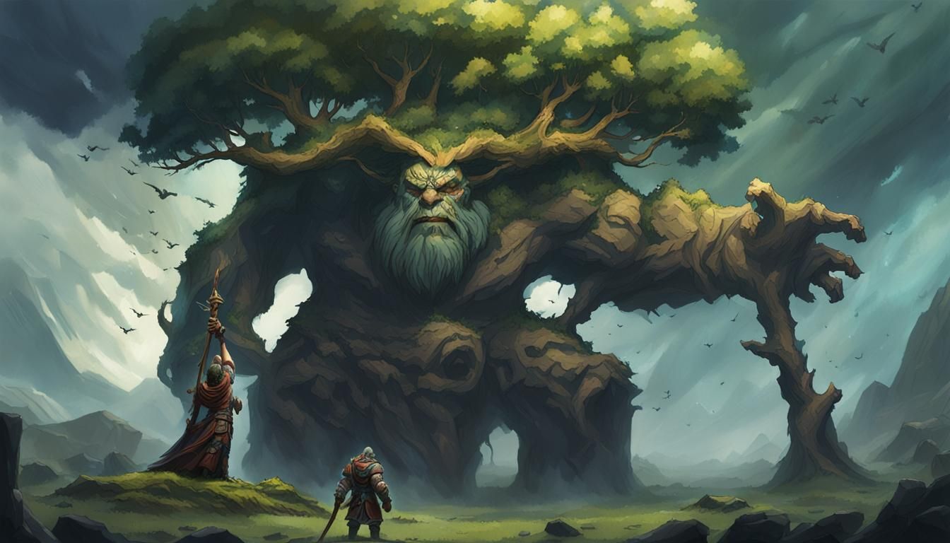 Storm Giant with Tree Club