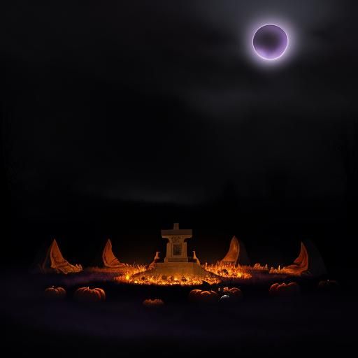 Celtic Samhain Bonfire in Watercolor Chiaroscuro