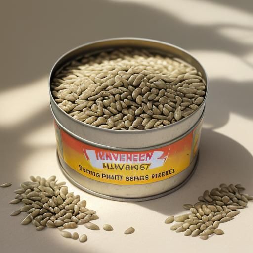 tin of spicy sunflower seeds