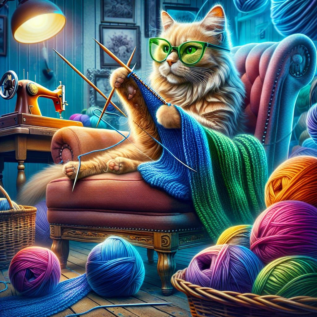 Ginger Cat Knits in Vibrant Sewing Workshop
