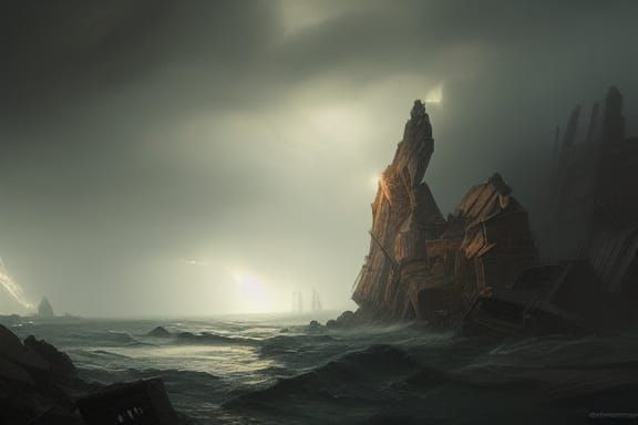 Stormy Arc of Distress: A Dark Fantasy Concept