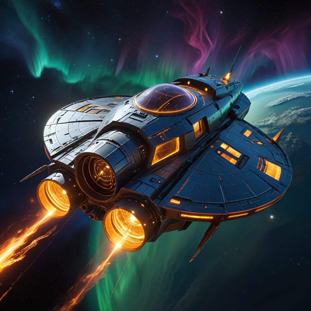 Spacecraft Harvesting Stellar Plasma Amid Solar Storm