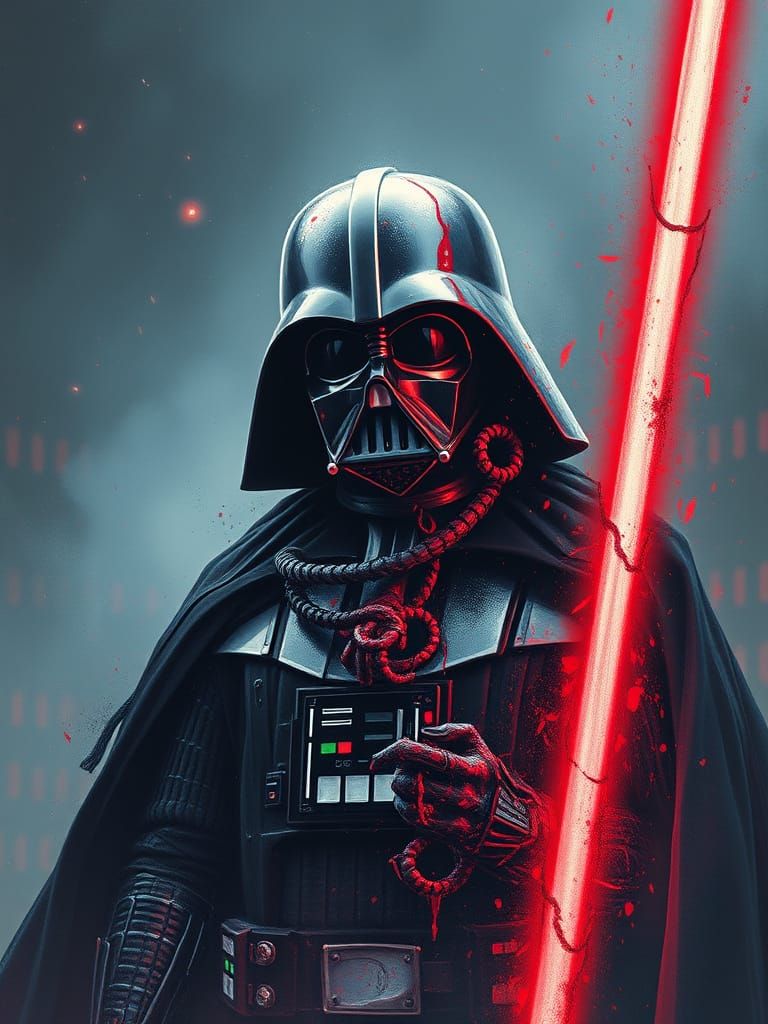 Darth Vader Zombie in Post-Apocalyptic Invasion