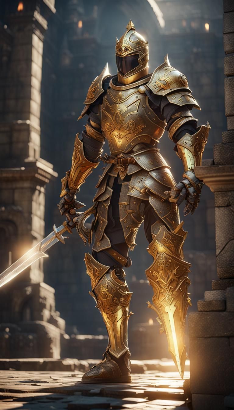 Armored King on Fallen Walls