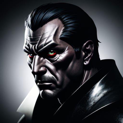 Hyperrealistic Portrait of Mario's Intense Gaze