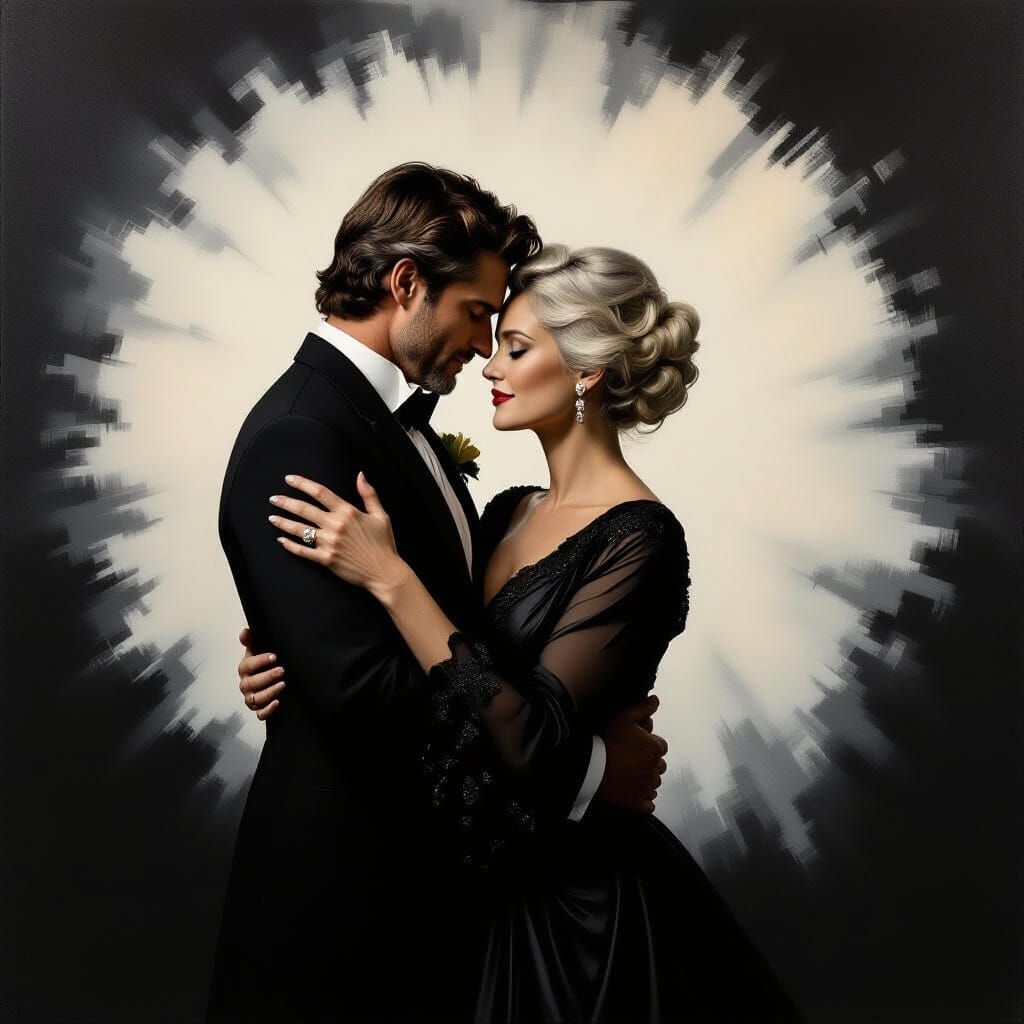 Intimate Portrait of a Woman and Lover