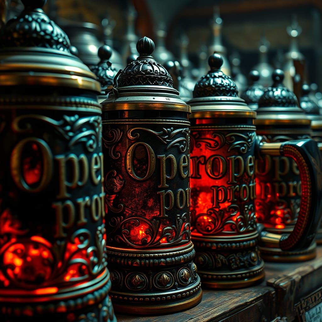 Epic Beer Tankards in Cinematic HDR