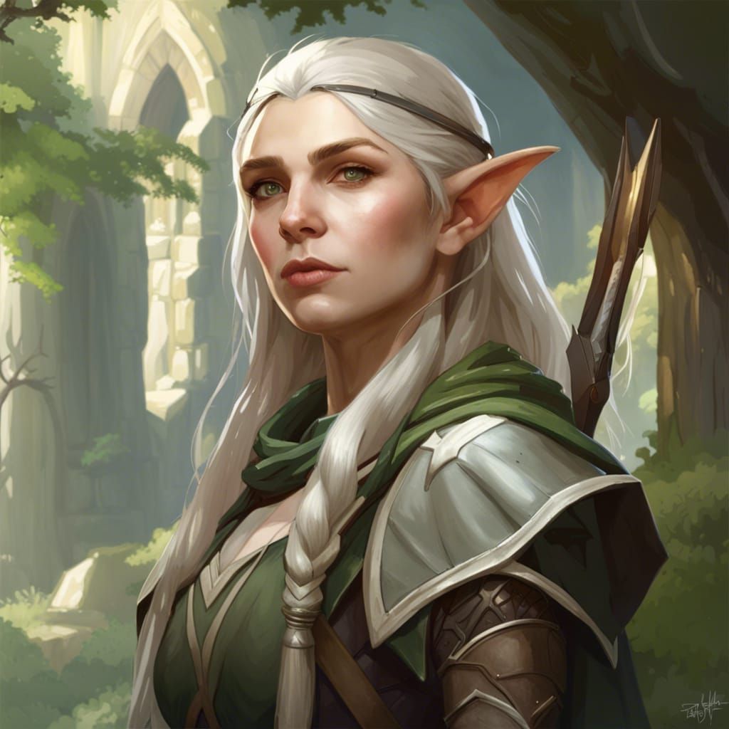 Elven Ranger in Middle-Earth Concept Art