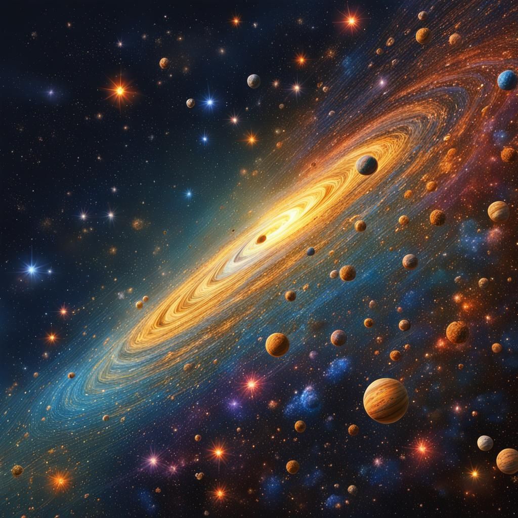 Hyperrealistic Astronomy Picture of Thousands of Stars