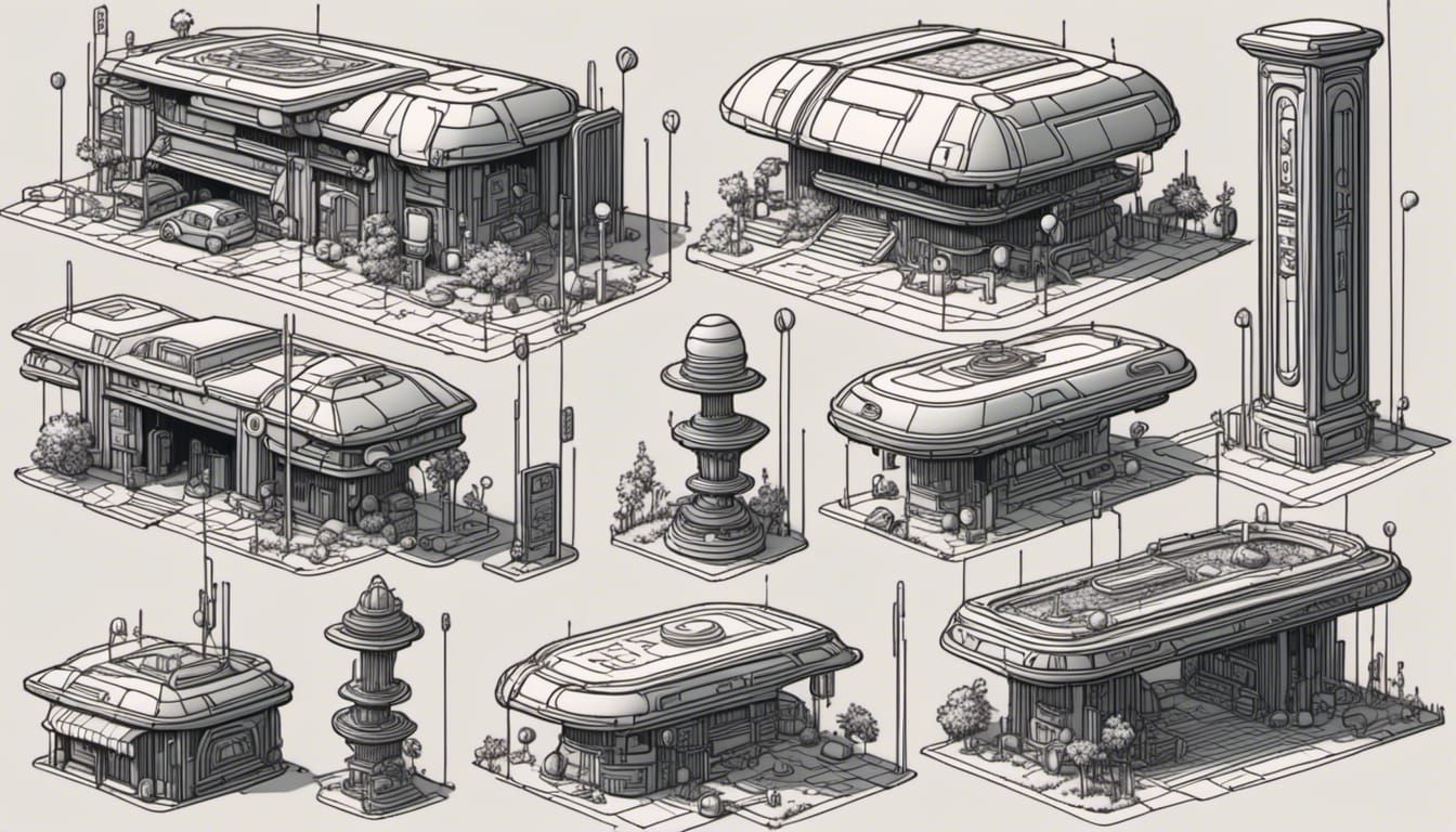 Cyberpunk Hardsurface Asset Pack Concept Art