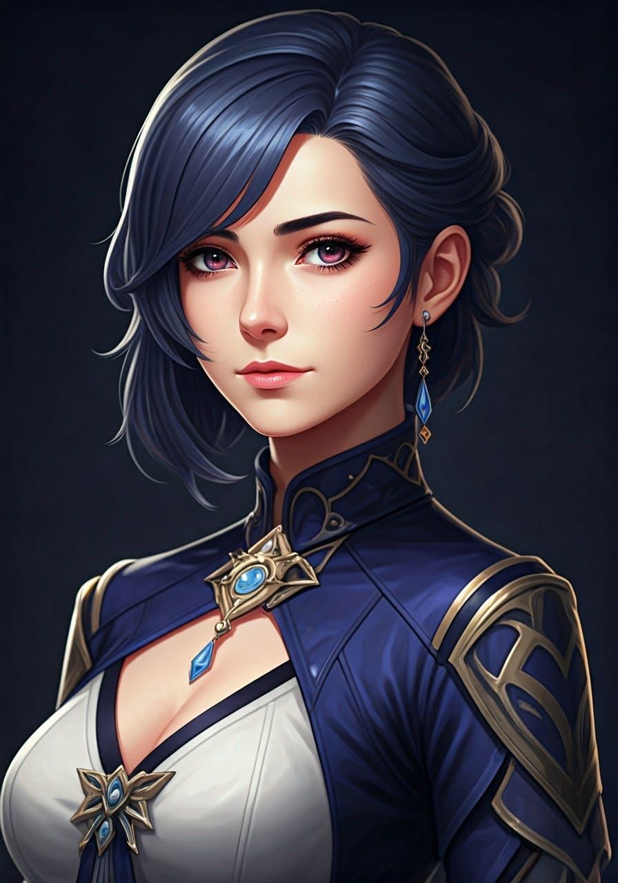 Elegant Yelan Portrait in High Resolution