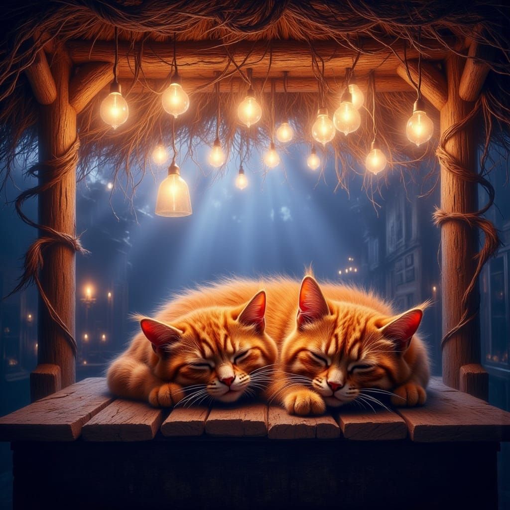 Sleeping cats
