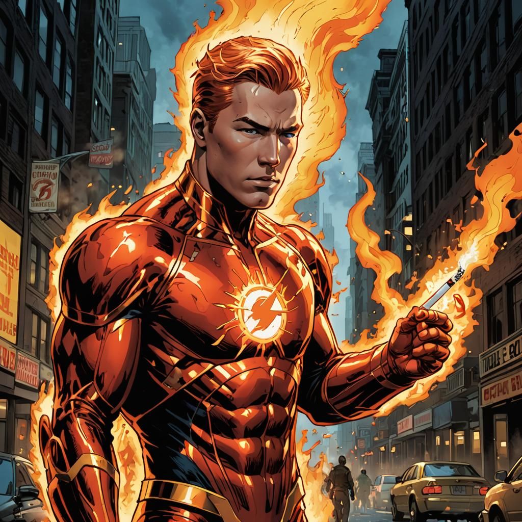 'Human Torch' also known as 'The Cigarette Lighter'