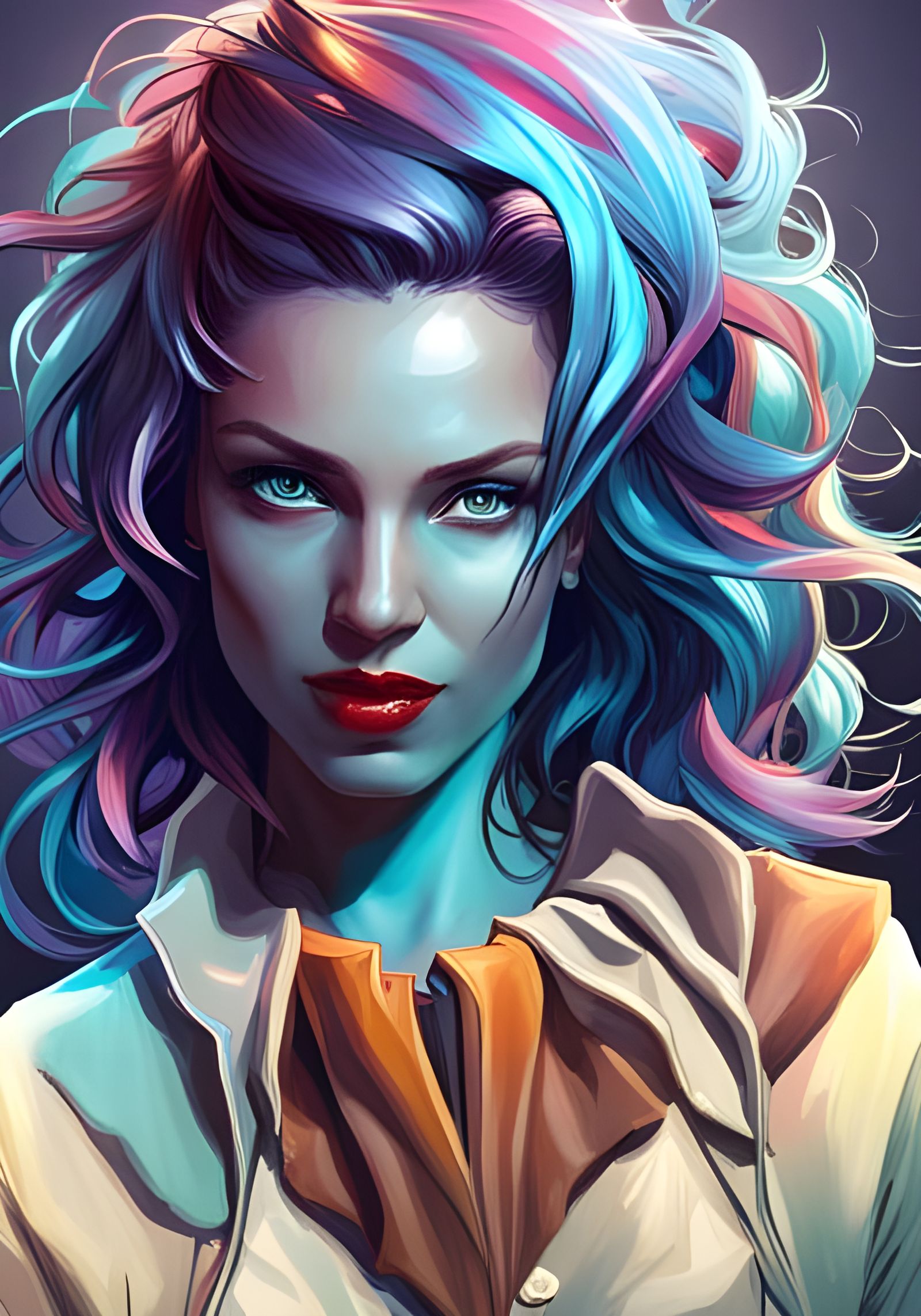 Anime-Inspired Portrait in Hyperdetailed 8k Resolution