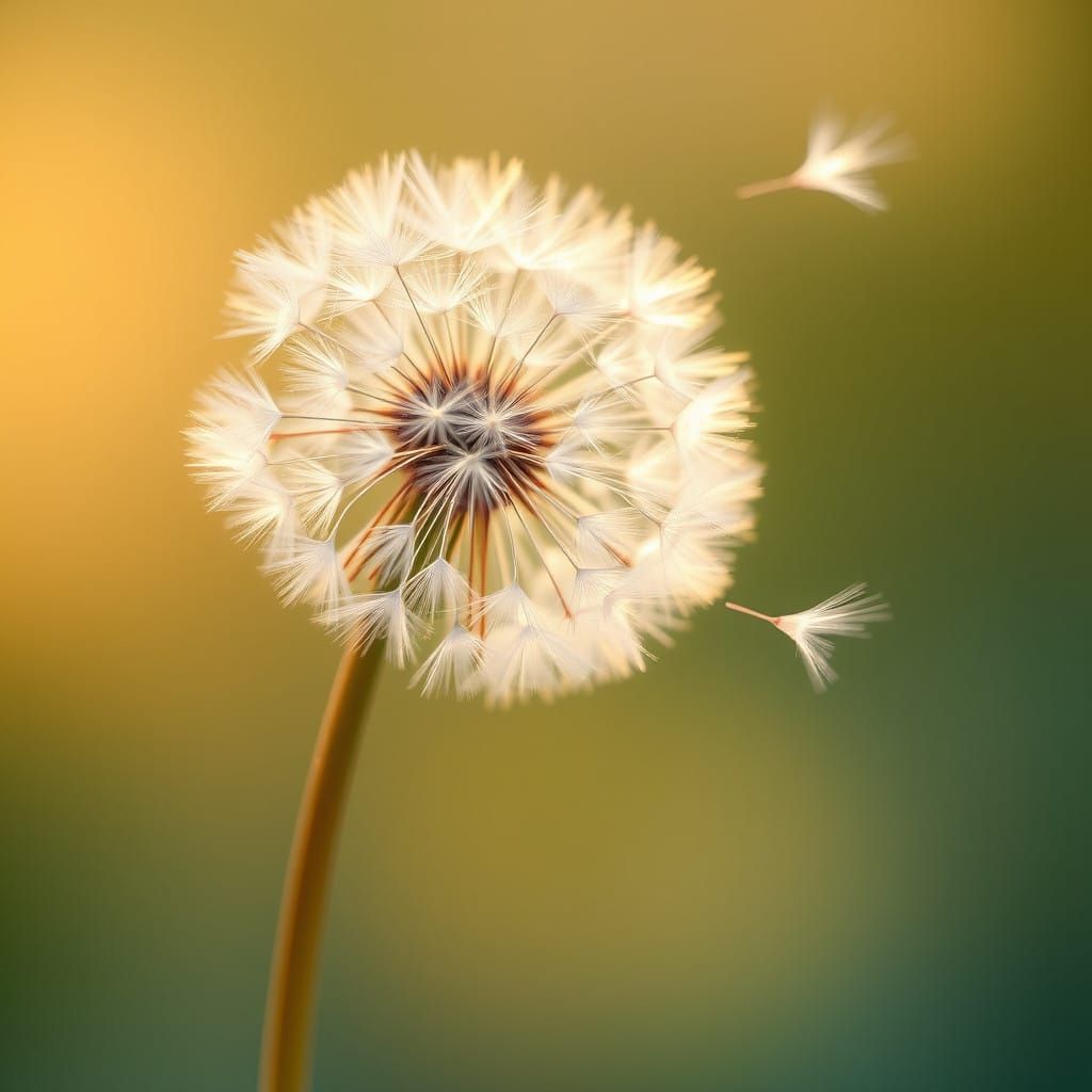 Delicate Dandelion in Soft Focus