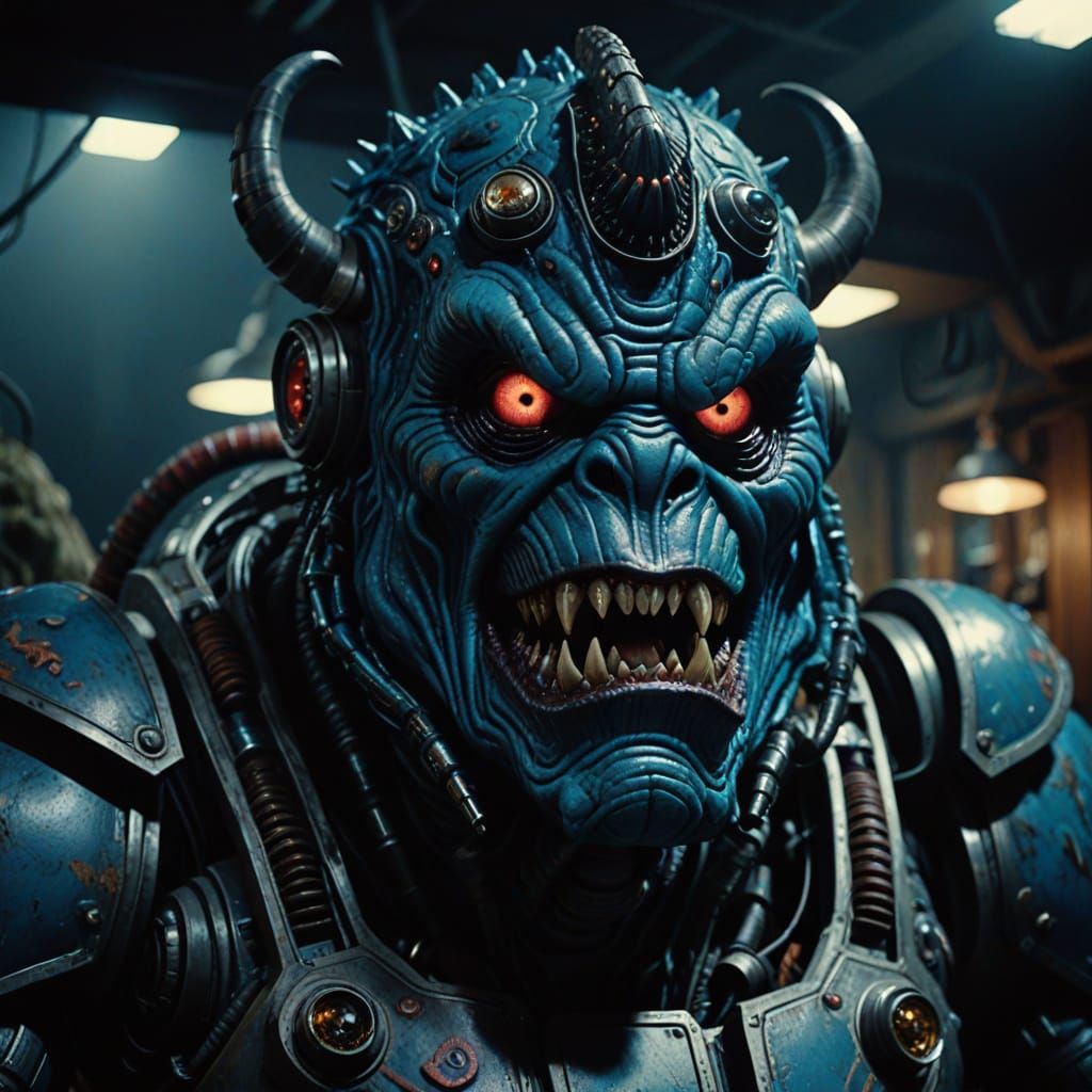 Gaze of the Id Monster in Moody Cinematic Style