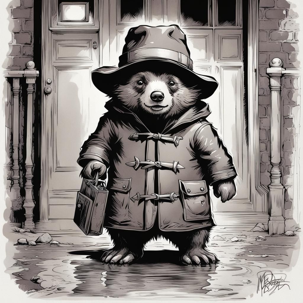 Paddington Bear Comic Book Art